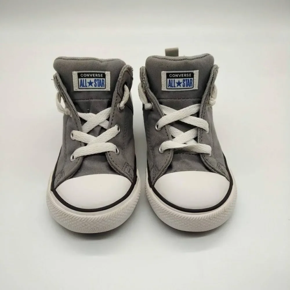 Converse Chuck Taylor All Star Hi Grey Casual Sneakers Infant Size 10 Baby Shoes